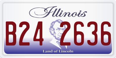 IL license plate B242636