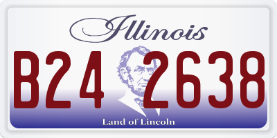 IL license plate B242638