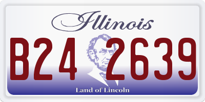 IL license plate B242639