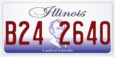 IL license plate B242640