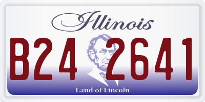 IL license plate B242641