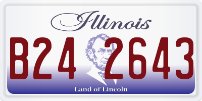 IL license plate B242643