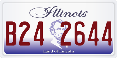 IL license plate B242644