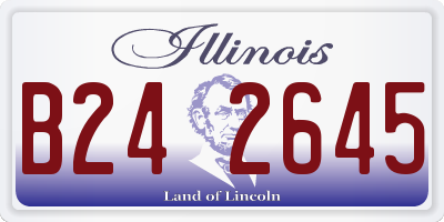 IL license plate B242645