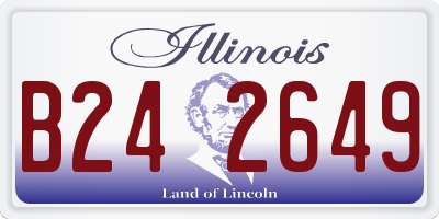 IL license plate B242649