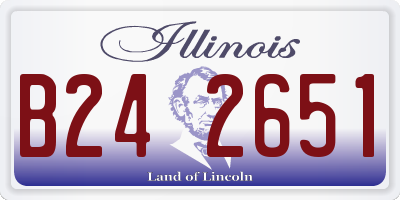 IL license plate B242651