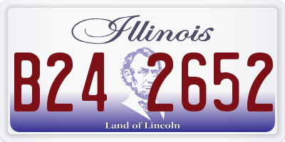 IL license plate B242652
