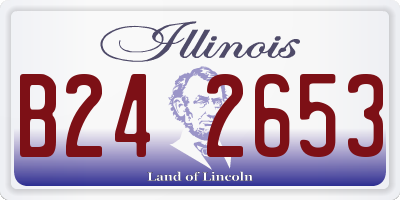 IL license plate B242653