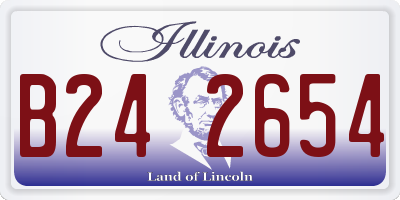 IL license plate B242654