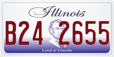 IL license plate B242655