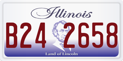 IL license plate B242658
