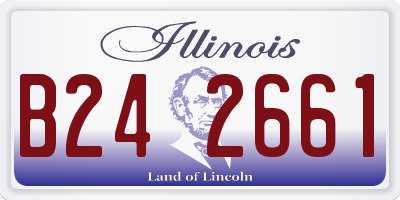 IL license plate B242661