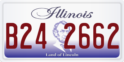 IL license plate B242662