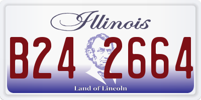 IL license plate B242664