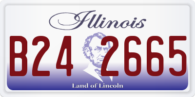 IL license plate B242665
