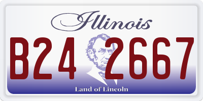 IL license plate B242667