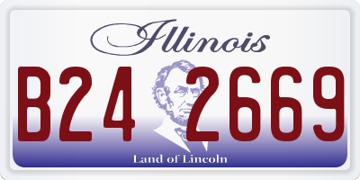 IL license plate B242669