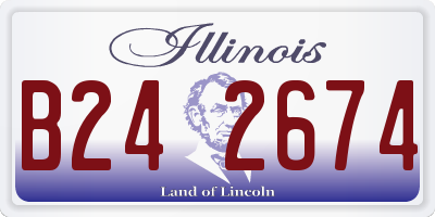 IL license plate B242674