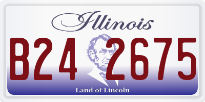 IL license plate B242675