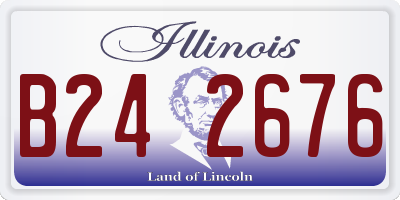 IL license plate B242676