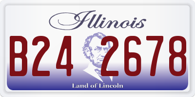 IL license plate B242678