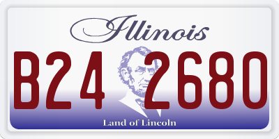 IL license plate B242680