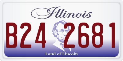 IL license plate B242681