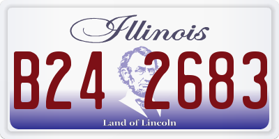 IL license plate B242683