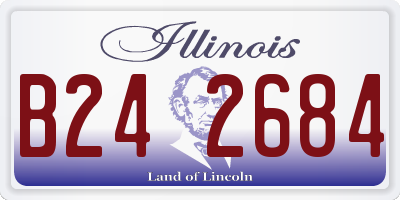IL license plate B242684