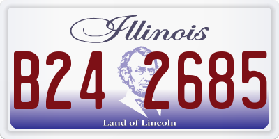 IL license plate B242685