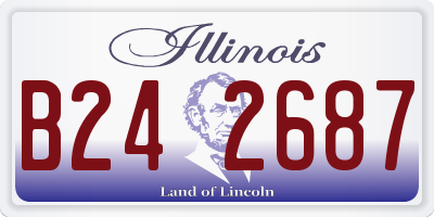 IL license plate B242687