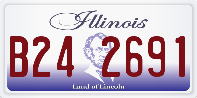 IL license plate B242691