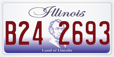 IL license plate B242693