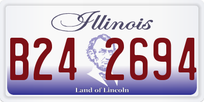 IL license plate B242694