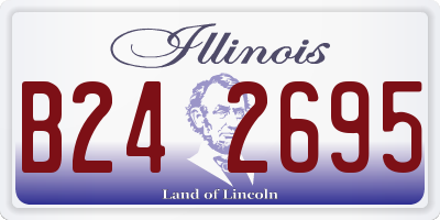 IL license plate B242695