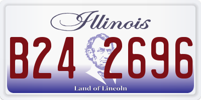 IL license plate B242696