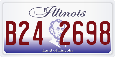 IL license plate B242698