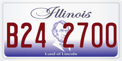 IL license plate B242700