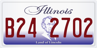 IL license plate B242702
