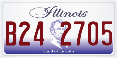 IL license plate B242705