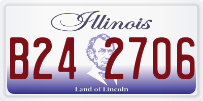 IL license plate B242706