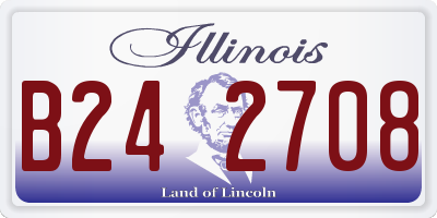 IL license plate B242708