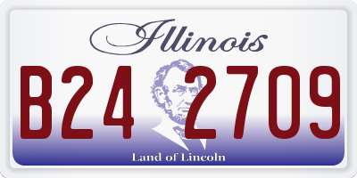 IL license plate B242709