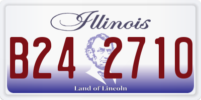 IL license plate B242710