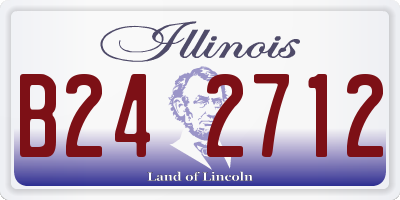 IL license plate B242712
