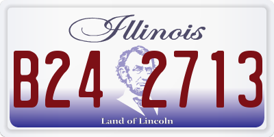 IL license plate B242713