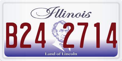 IL license plate B242714