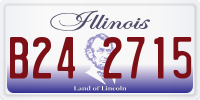 IL license plate B242715