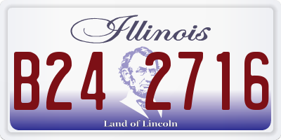IL license plate B242716