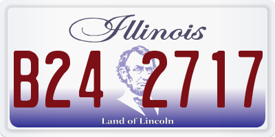 IL license plate B242717